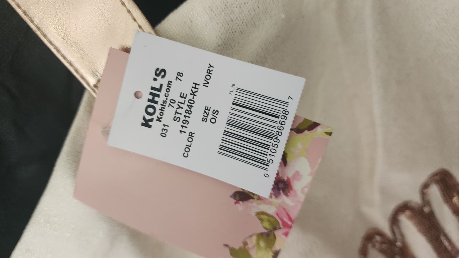 Bridal Tote Kohl's Ivory & Rose Gold - Thumbnail 2