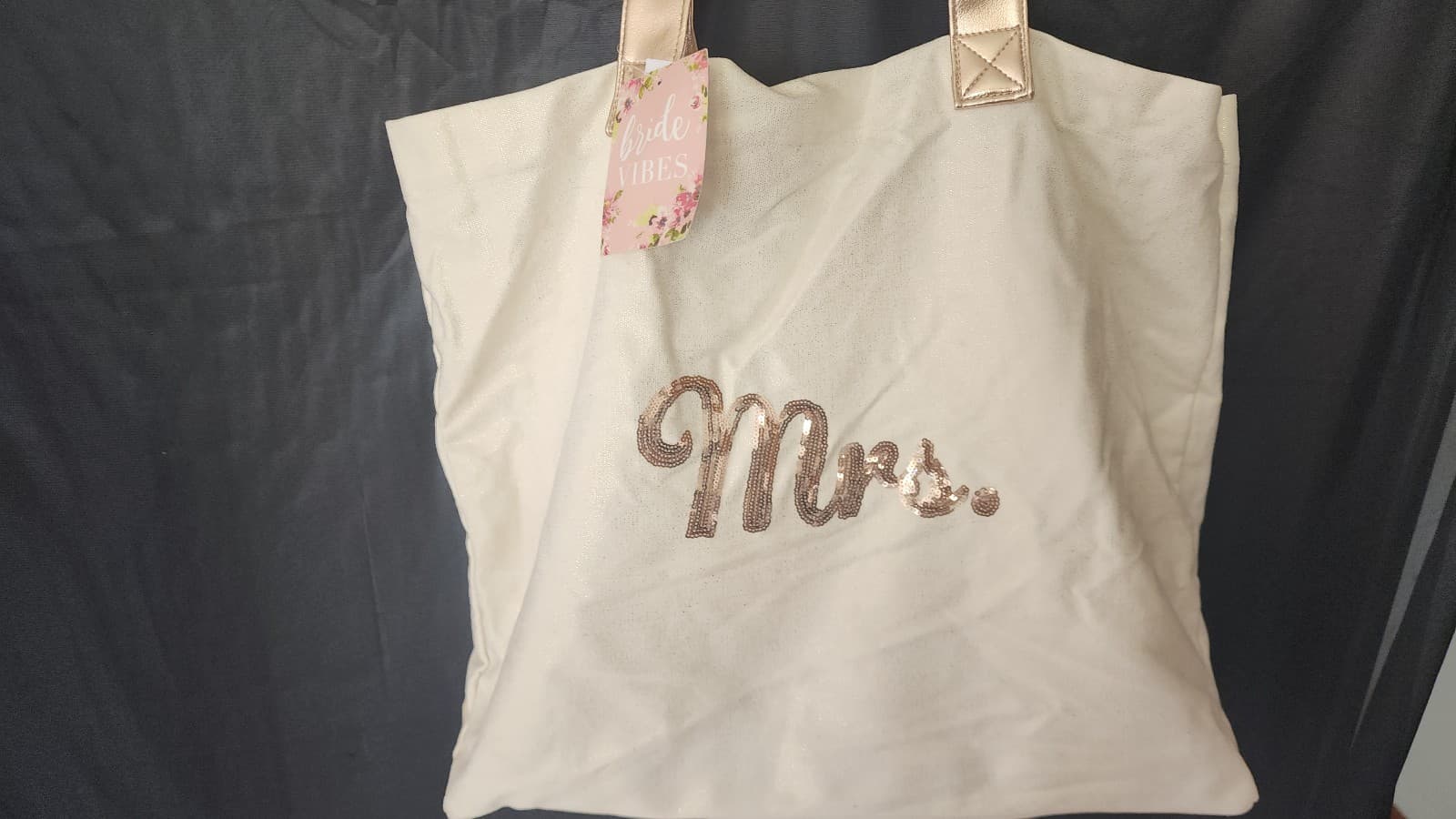 Bridal Tote Kohl's Ivory & Rose Gold - Image 1