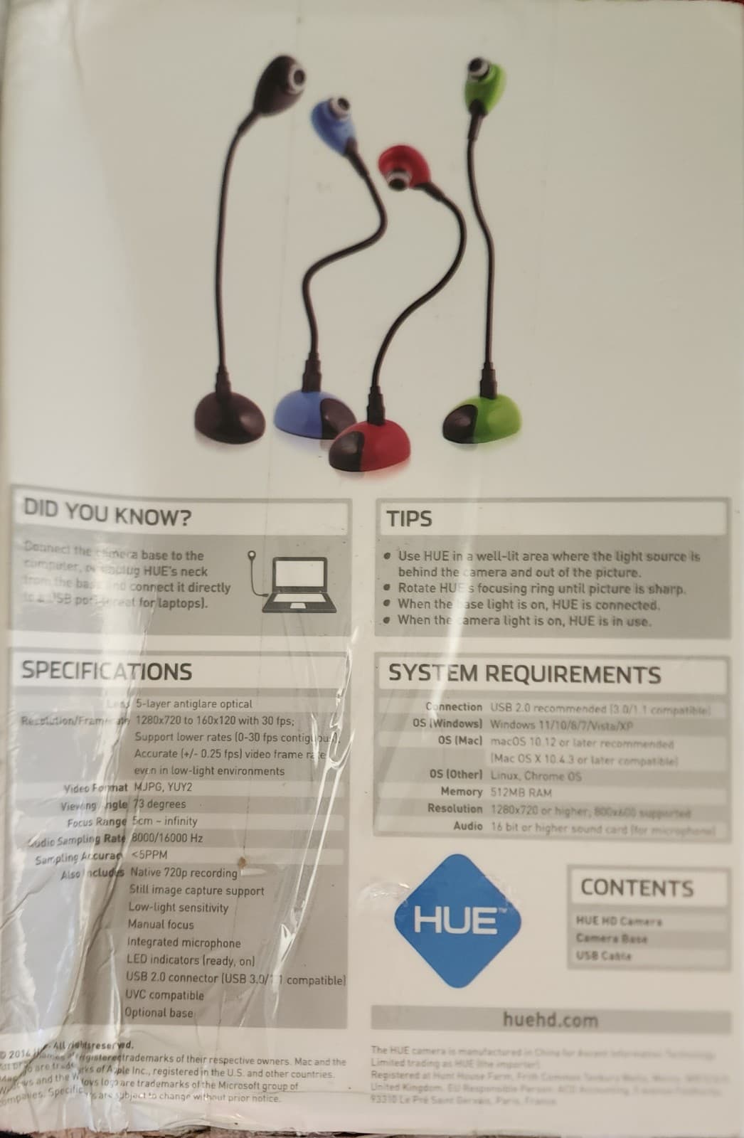 Hue USB Portable Camera Red - Thumbnail 2