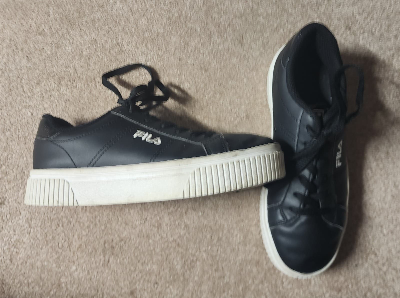 Fila Panache Snakeskin 5CM01065-013 Womens Black Lifestyle Sneakers Shoes 7 - Thumbnail 3