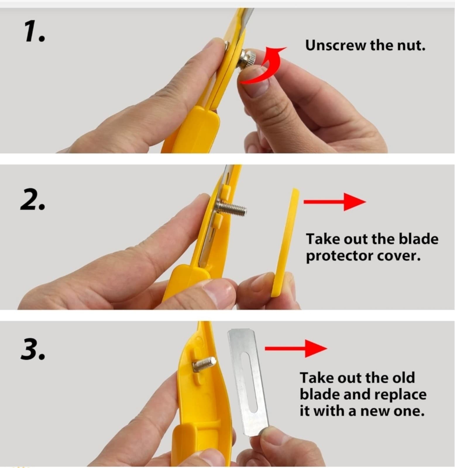 Heavy Duty Roller Carpet Knife & Light-weight Carpet Knife Extra 15 PCS Blades - Thumbnail 5