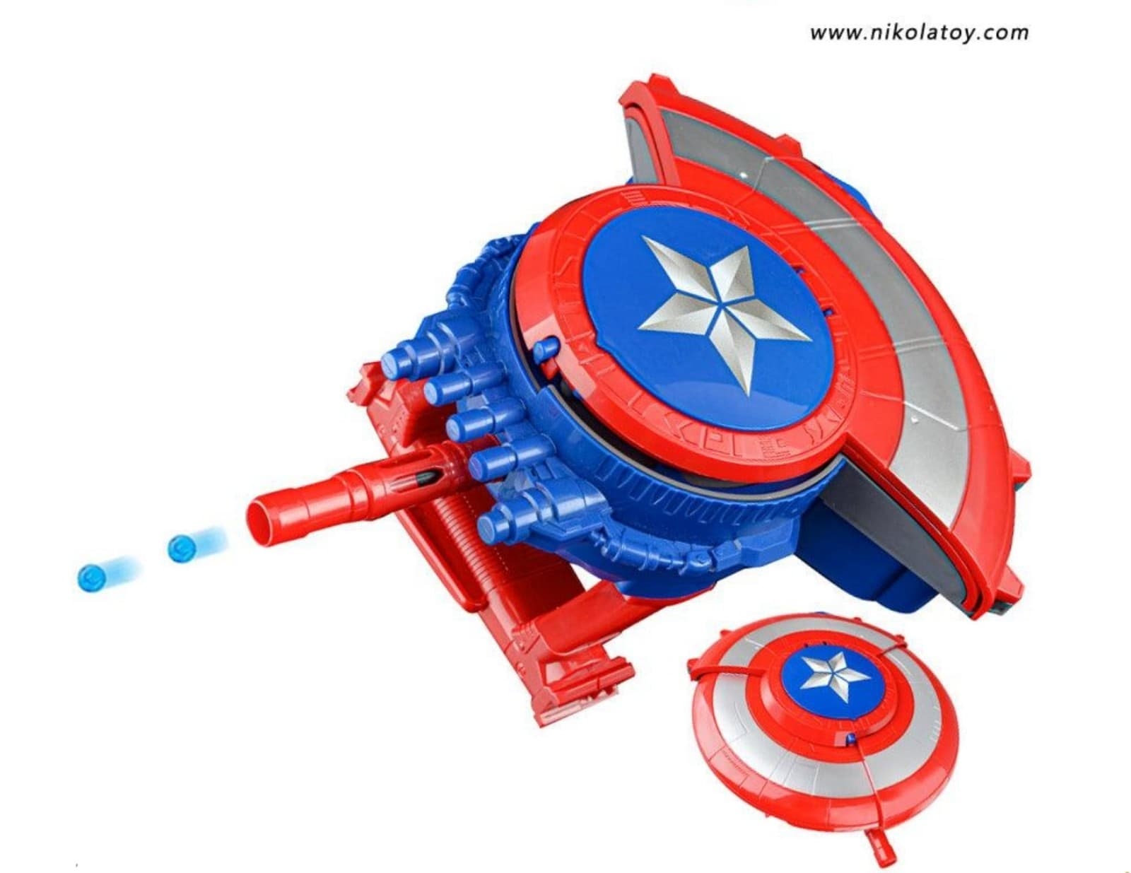 Captain America 2-in-1 Gel Blaster/Nerf Gun Sheild - Thumbnail 2