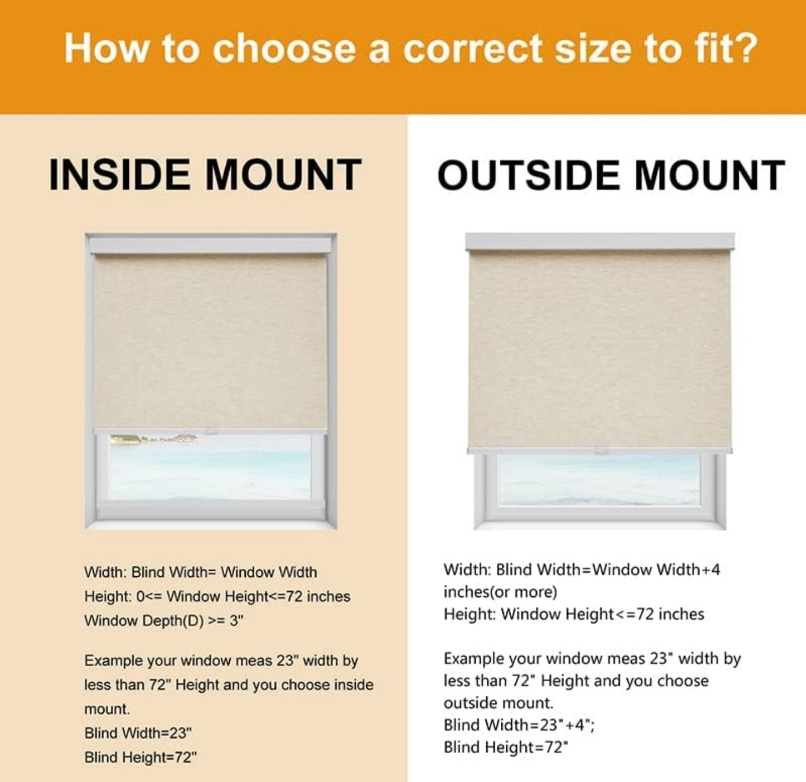 Persilux Window Blinds 32x72 khaki color - Thumbnail 5