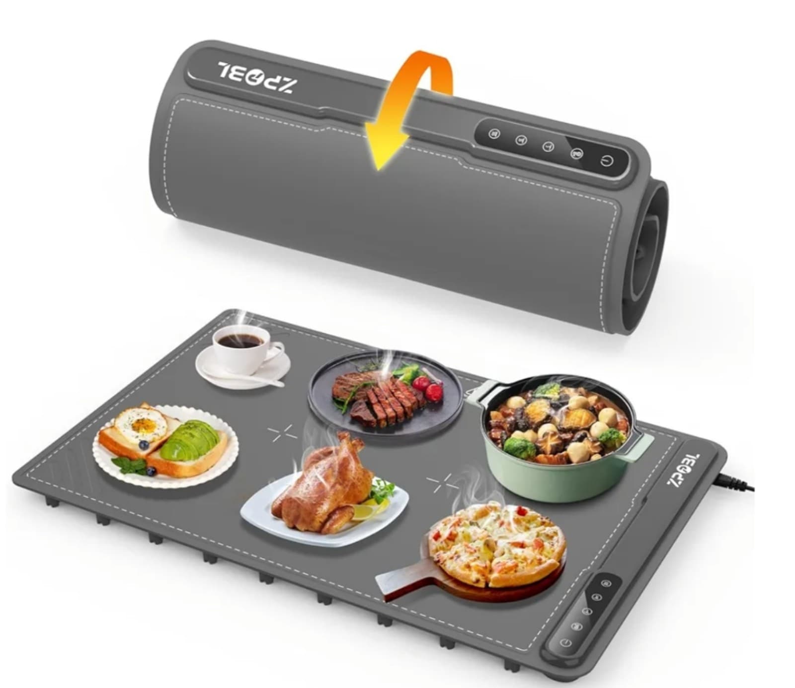 Warming Mat for Food -Electric Food Warming Tray (24"x16"), Rapid Full-Surface - Image 1