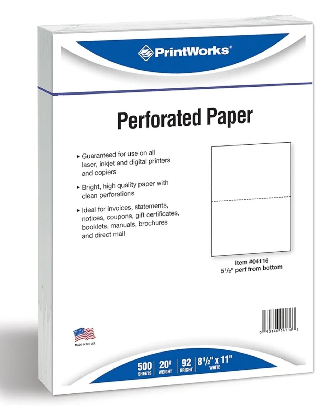 PrintWorks Professional Perforated Paper, 500 Sheets, 2 Part Perf - Thumbnail 2