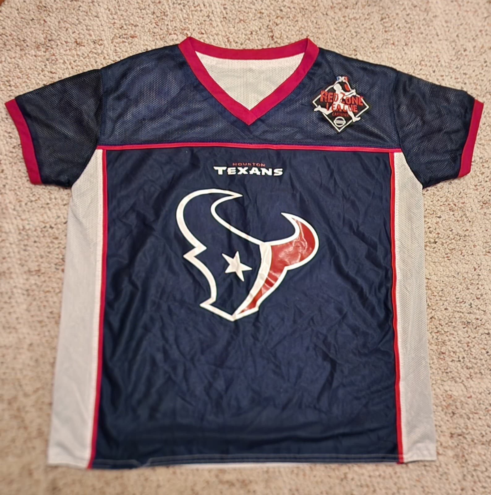 Boys Reversible Houston Texans NFL Jersey sz M/L - Image 1