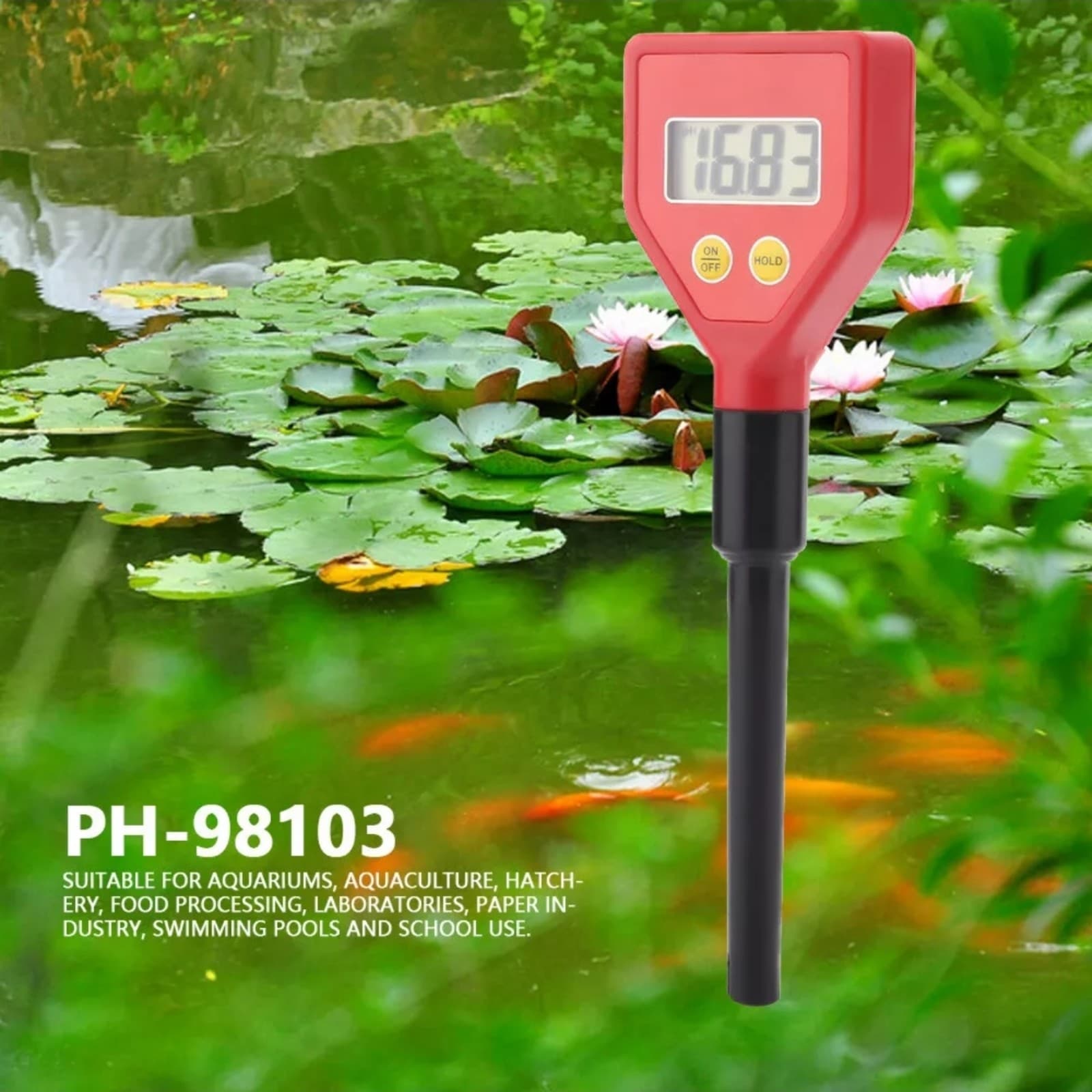 Digital Soil PH Meter Portable Water PH Tester For Aquarium Lab Pool - Image 1
