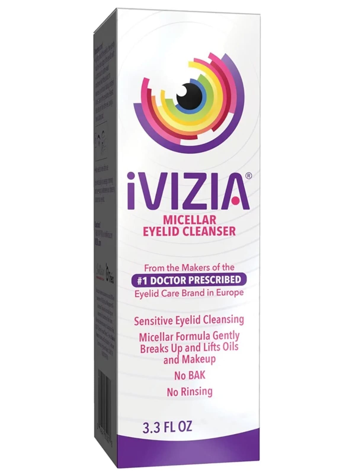 iVIZIA Micellar Eyelid Cleanser for Sensitive Eyelid Cleansing, BAK-Preservative - Image 1