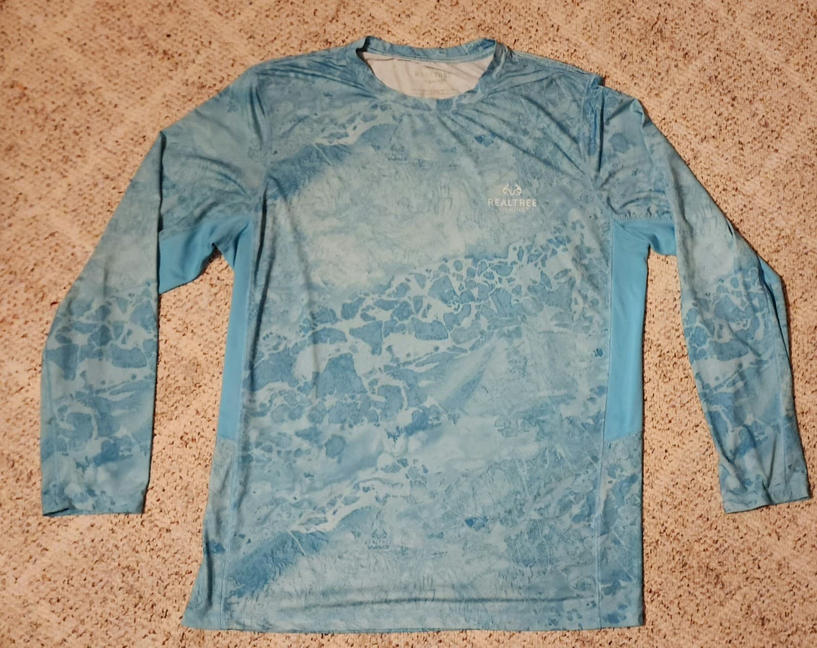 Men's Real Tree long sleeve shirt "Real Fishing" - Image 1