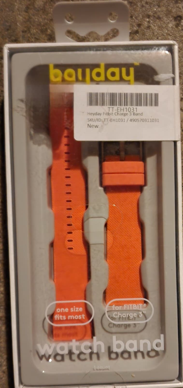 Fitbit Charge 3 Orange Band - Image 1