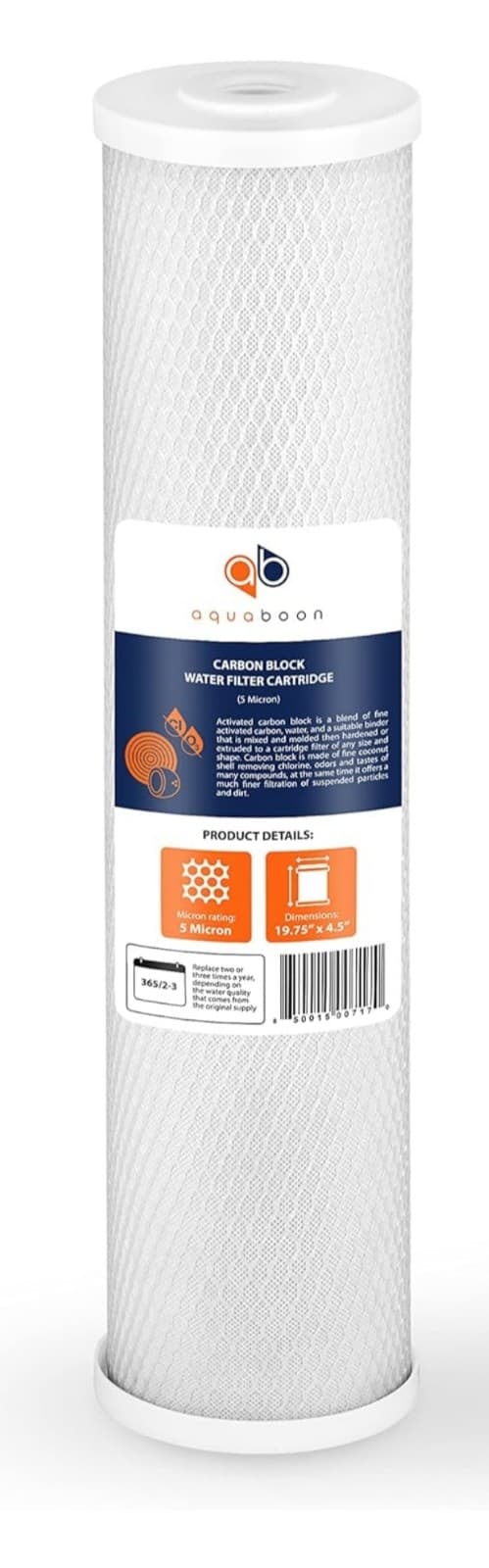 Aquaboon 5 Water Filter Cartridge Whole House Water Filter - Image 1