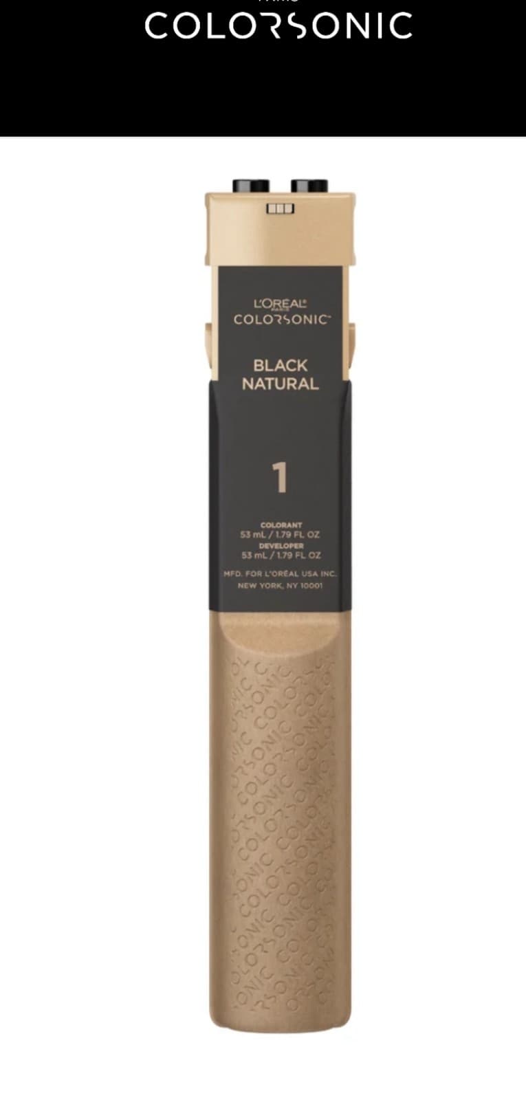 Colorsonic Hair Color Cartridge Color 1Black - Image 1