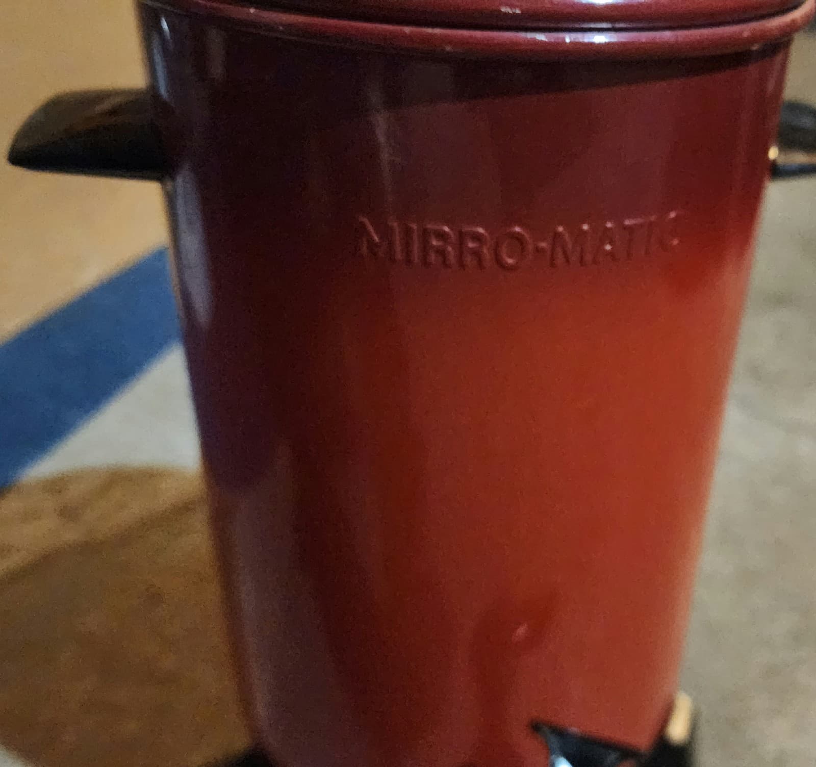 Mirro Matic Electric Coffee Percolator Poppy Red 22 Cup Vintage - Thumbnail 3