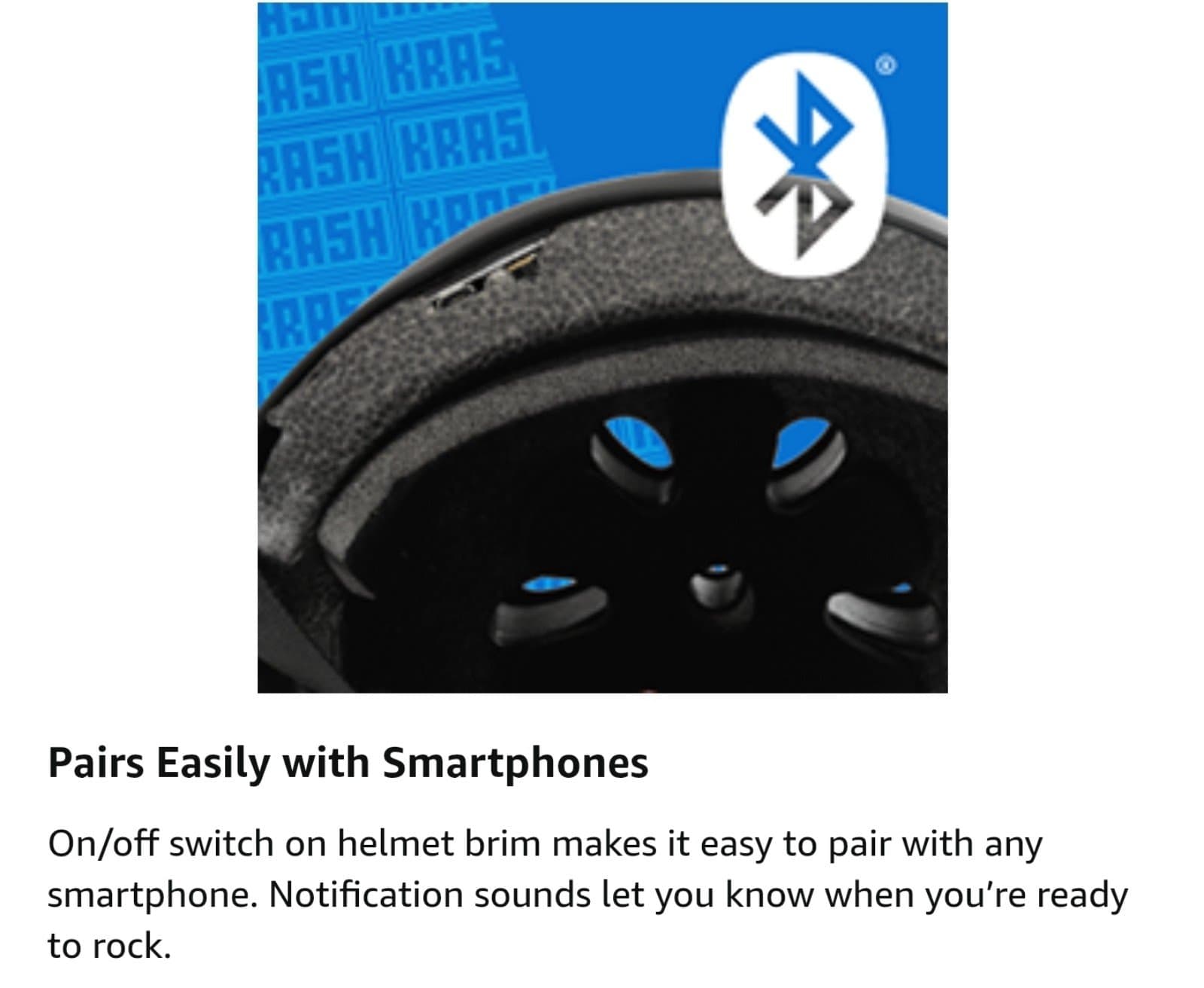 Krash! Bluetooth Speaker Multisport Helmet, Youth 8-14+ (54-58cm), Black, One - Thumbnail 6