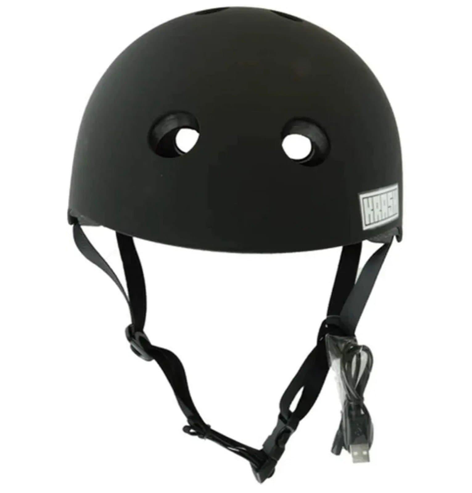 Krash! Bluetooth Speaker Multisport Helmet, Youth 8-14+ (54-58cm), Black, One - Thumbnail 2