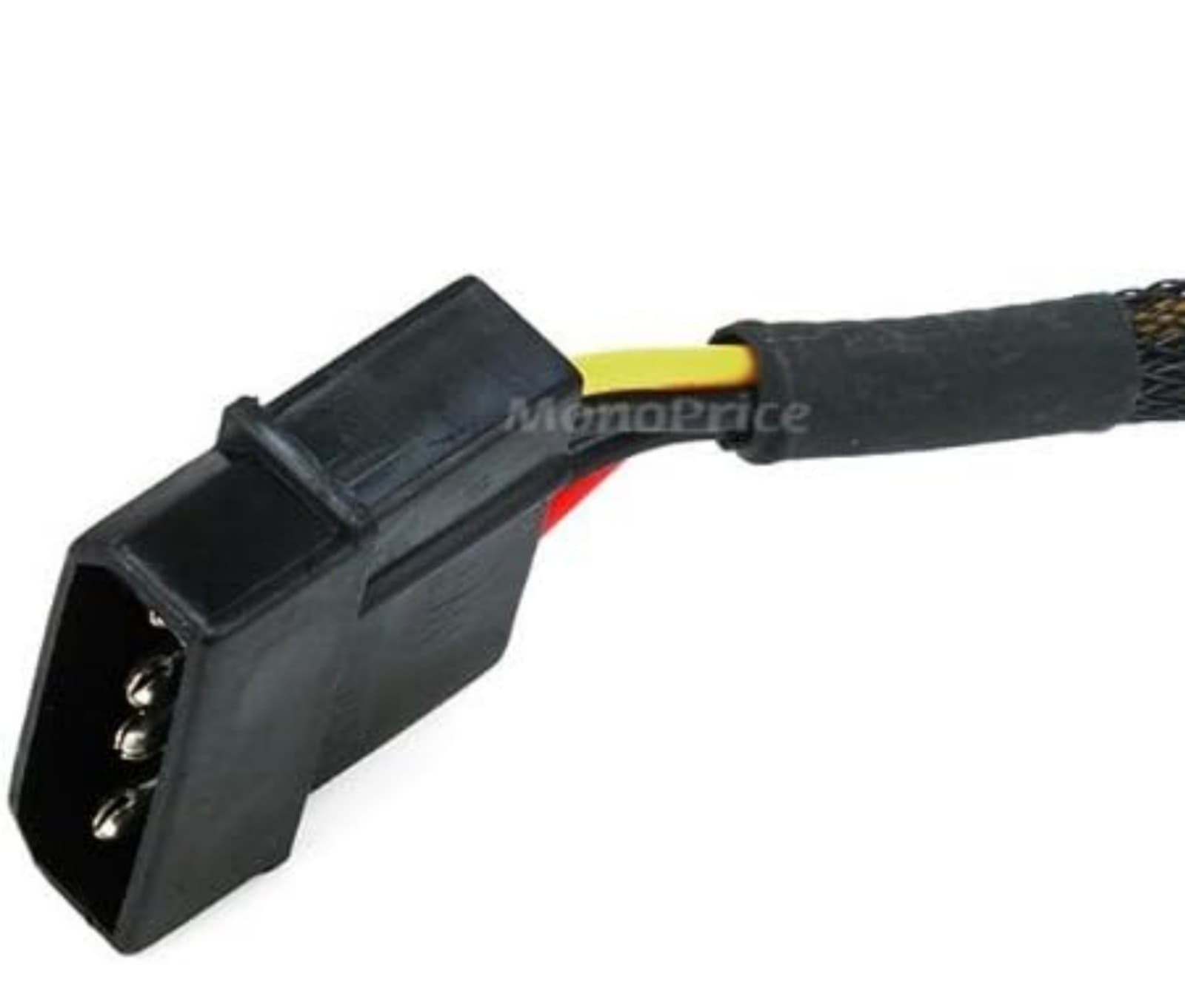 Monoprice 12inch 4pin MOLEX Male to (2) 15pin SATA II Female Power Cable - Thumbnail 2