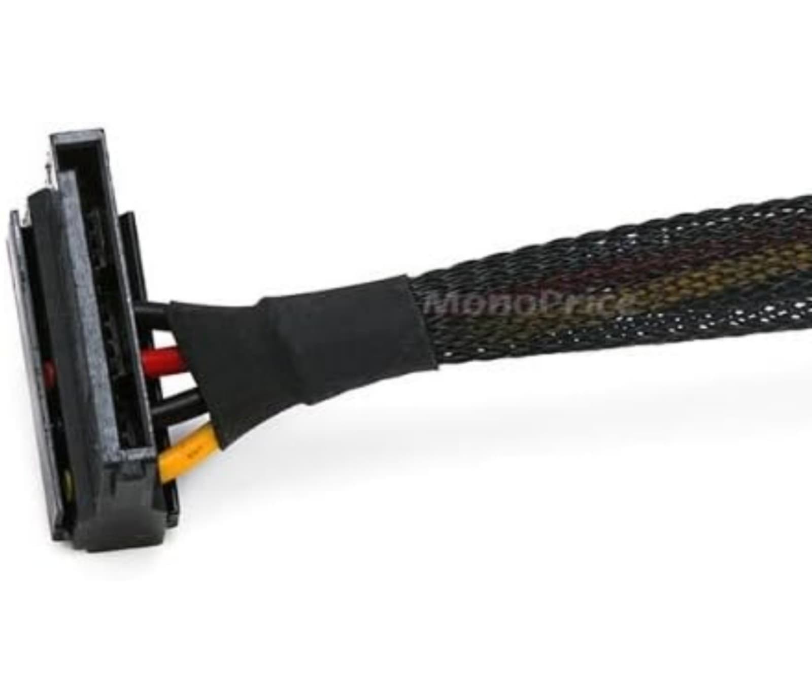 Monoprice 12inch 4pin MOLEX Male to (2) 15pin SATA II Female Power Cable - Thumbnail 3