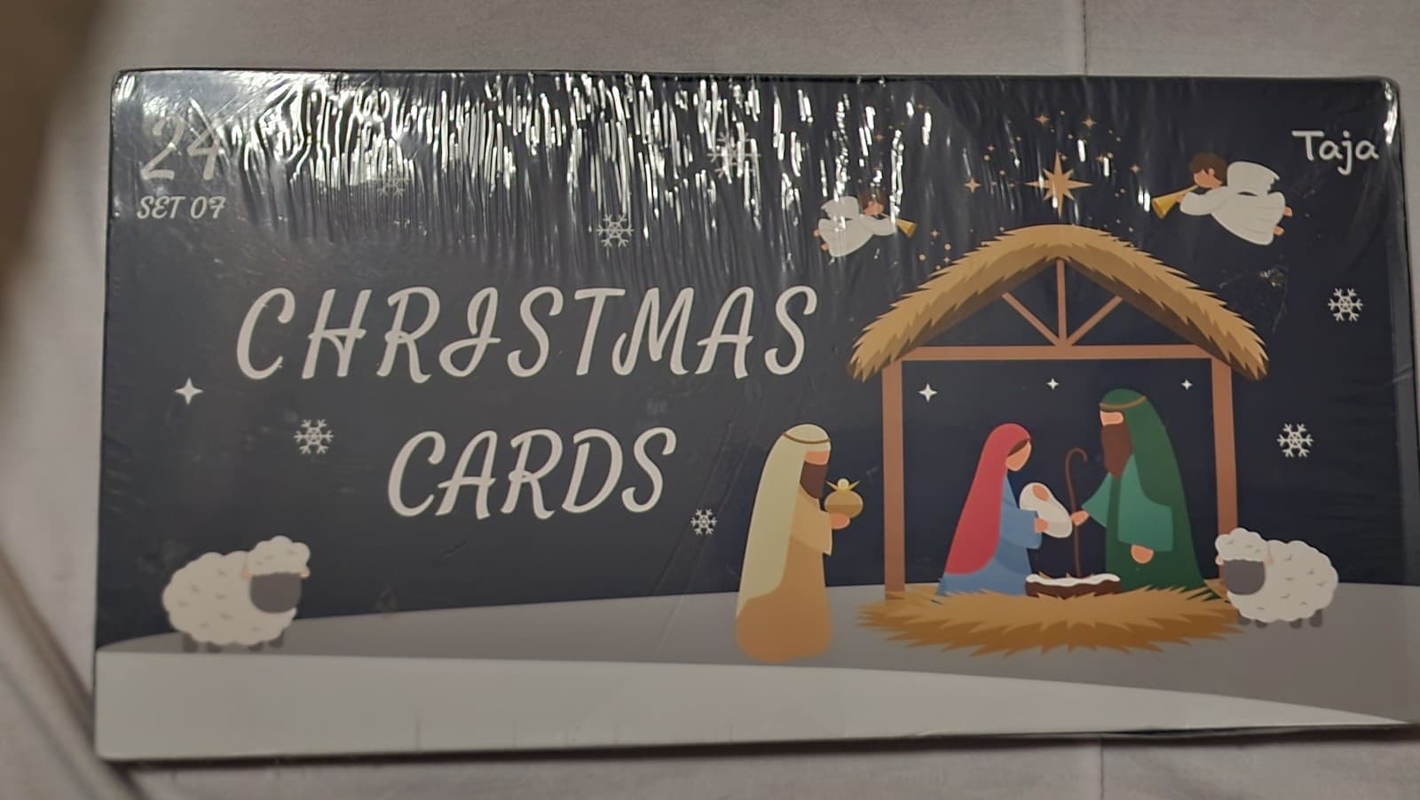 Christmas Cards with Envelopes & Stickers 24ct - Image 1