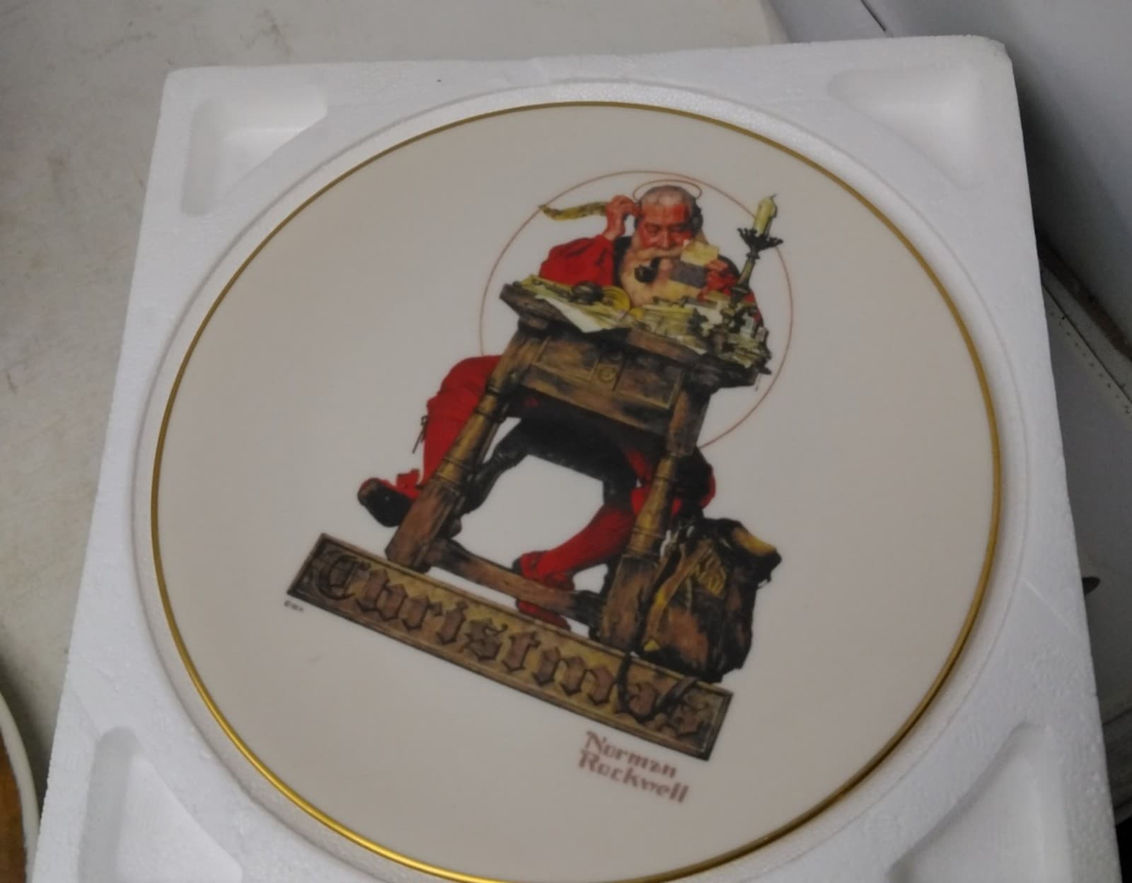 Norman Rockwell Decorative Plates & Decorative Tray RARE - Thumbnail 2