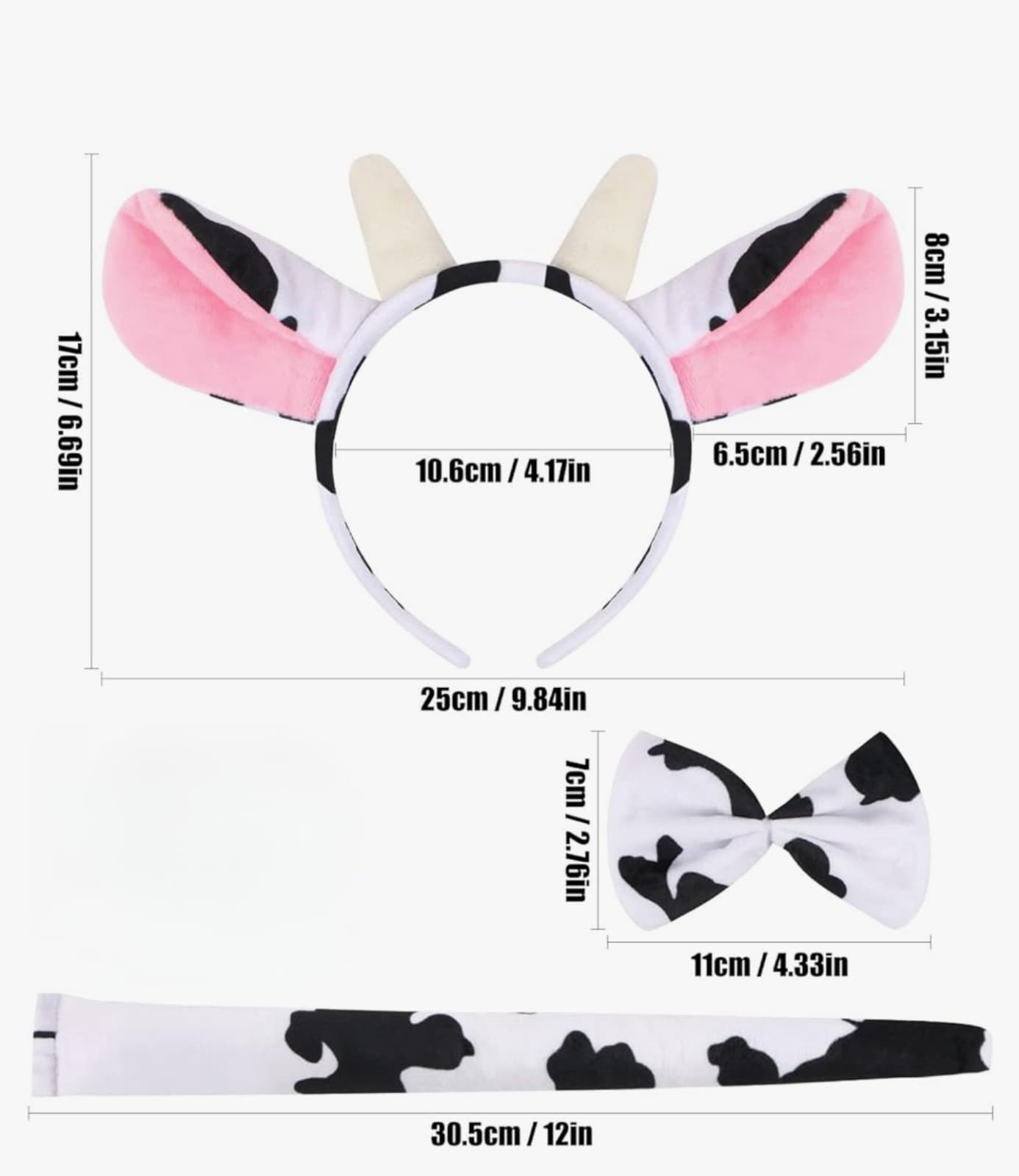 Cow Costume 3pc - Thumbnail 4