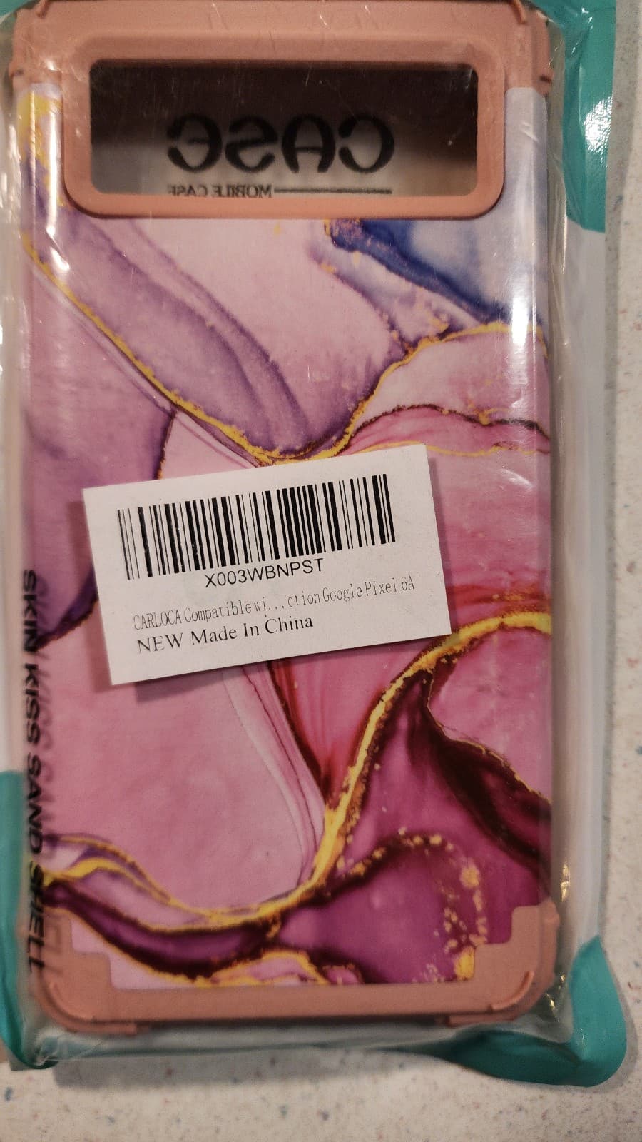 Google Pixel 6 Case Pink Marble - Image 1