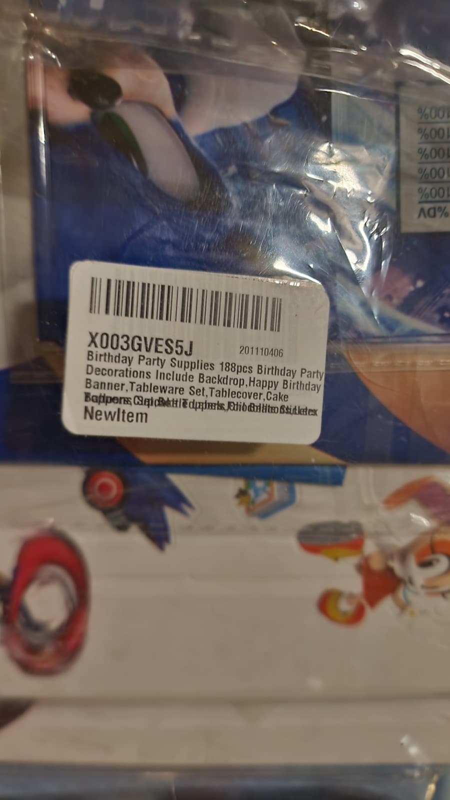 Sonic the Hedgehog Birthday Supplies 10 Guests - Thumbnail 2