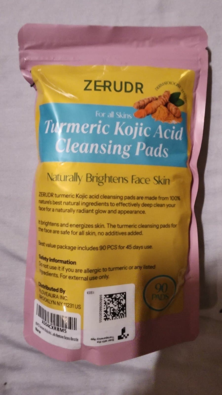 Tumeric Kojic Acid Cleaning Pads 90ct - Thumbnail 3
