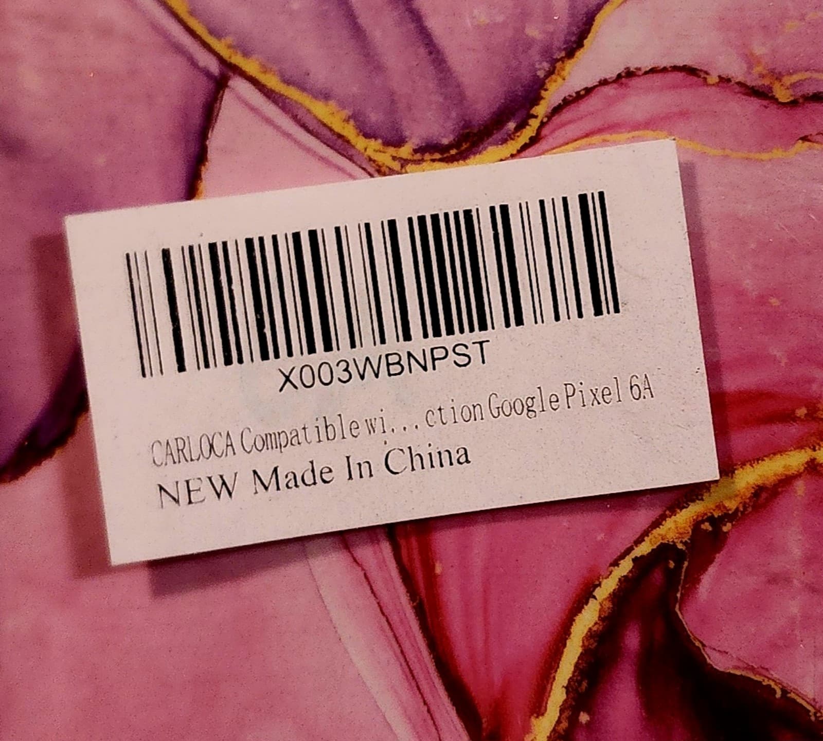 Google Pixel 6 Case Pink Marble - Thumbnail 2