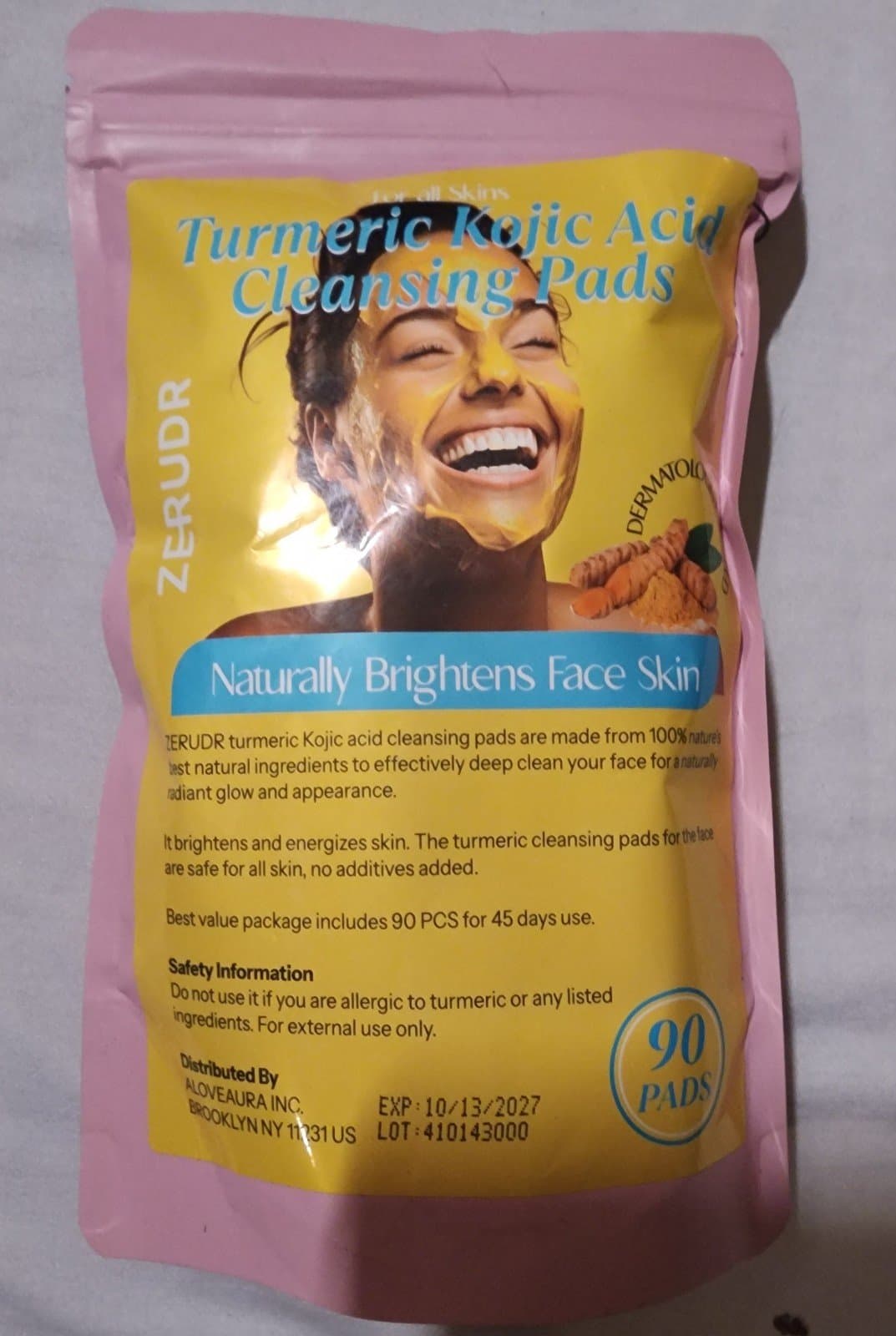 Tumeric Kojic Acid Cleaning Pads 90ct - Thumbnail 2
