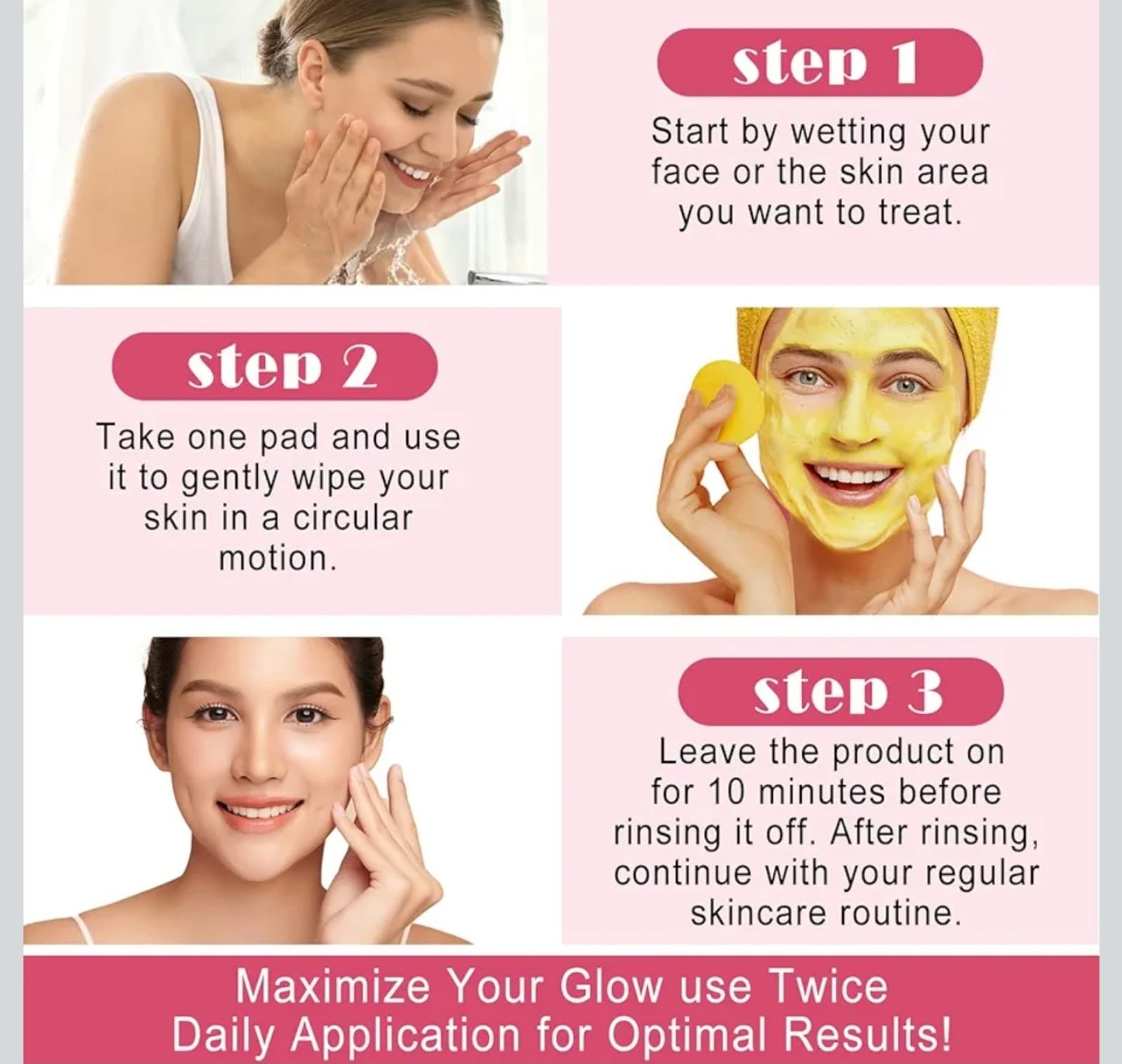 Tumeric Kojic Acid Cleaning Pads 90ct - Thumbnail 6