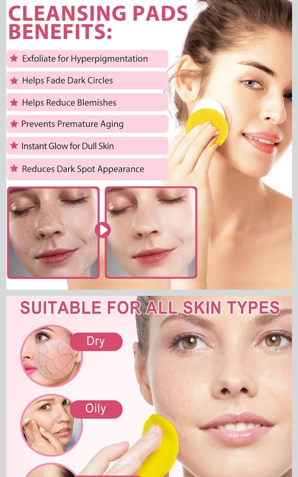 Tumeric Kojic Acid Cleaning Pads 90ct - Thumbnail 7