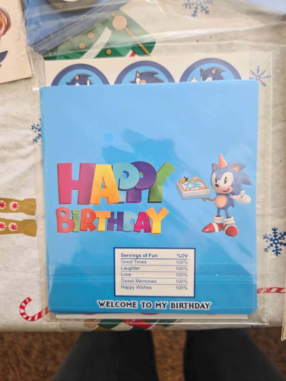 Sonic the Hedgehog Birthday Supplies 10 Guests - Thumbnail 6