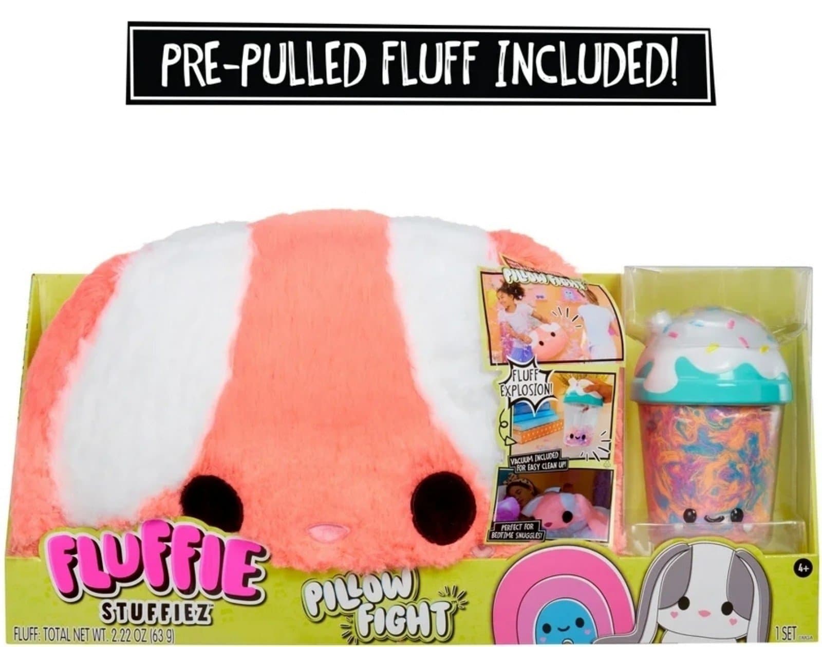 Fluffie Stuffies Plush Pillow Rabbit - Image 1