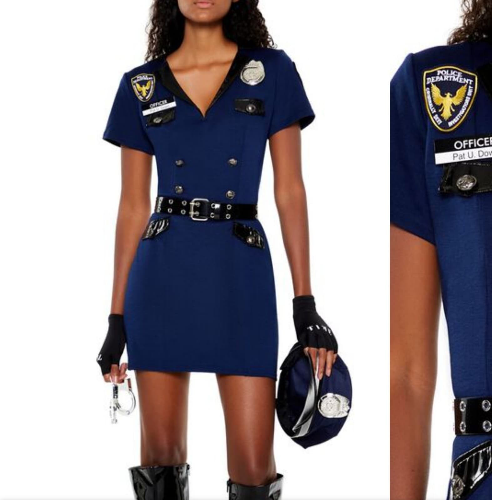 Police Woman 4pc Costume sz Medium - Image 1