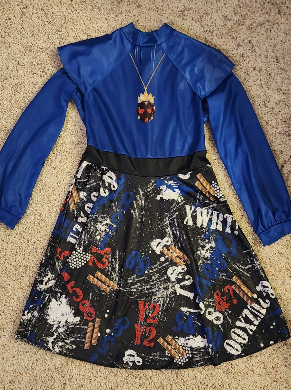 Disney Descendants Evie Costume Villains Kids VK Dress Child Size M - Image 1