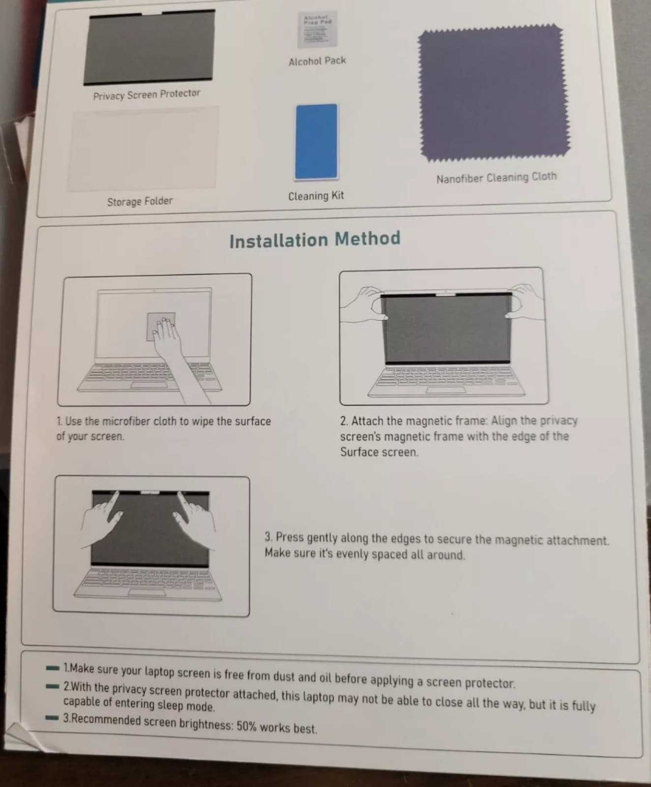 Magnetic Screen Privacy Protector 16in - Thumbnail 4