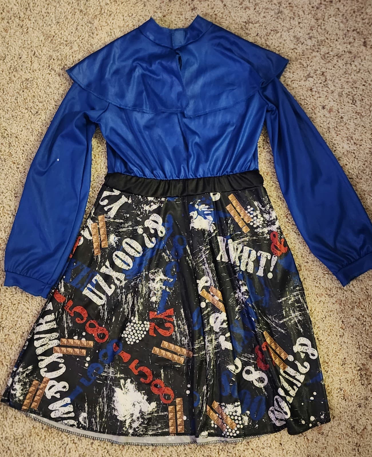 Disney Descendants Evie Costume Villains Kids VK Dress Child Size M - Thumbnail 4