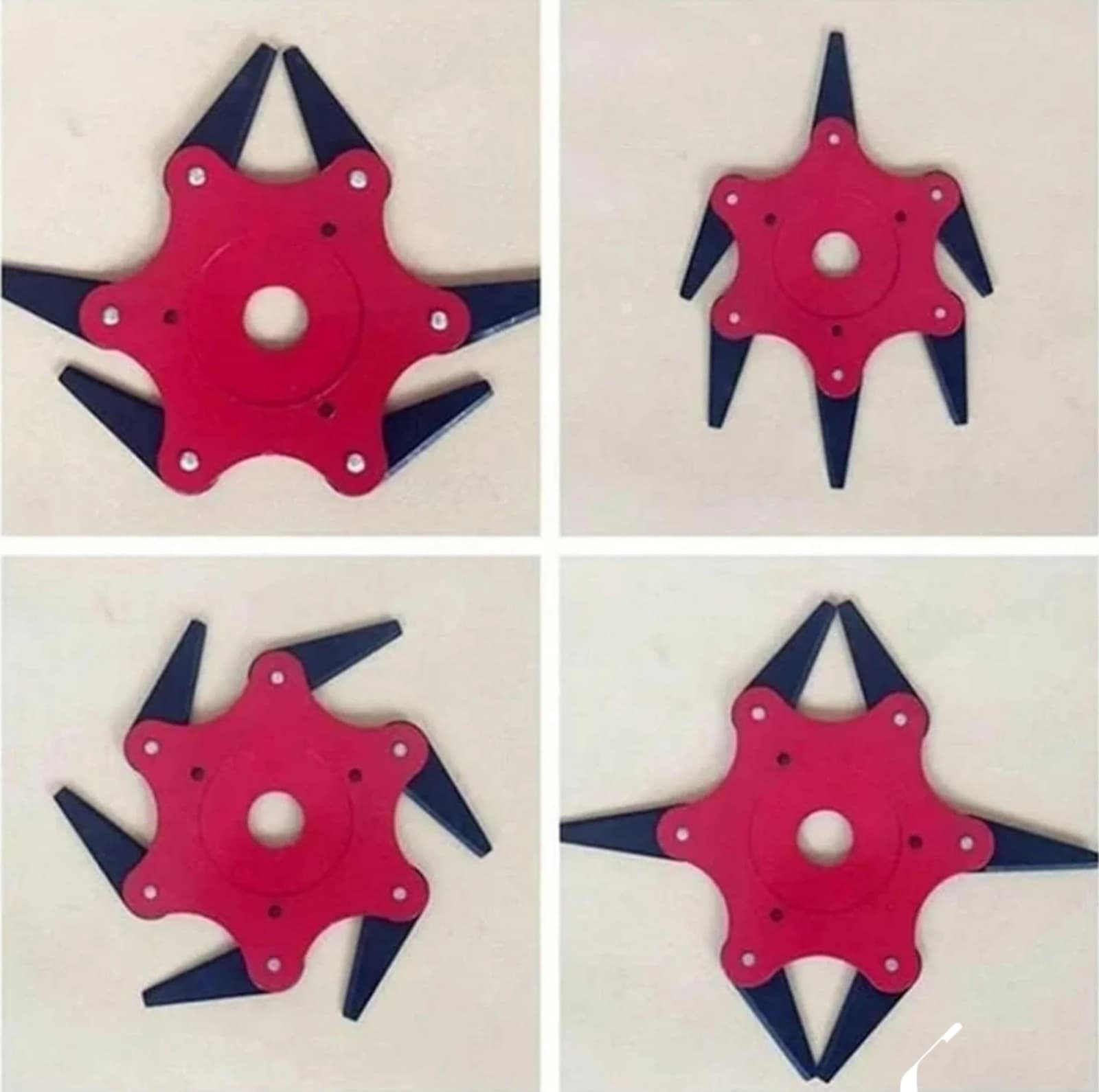 Steel Trimmer Head, Weed Eater Metal Blades & Universal Adapter Kit - Thumbnail 7