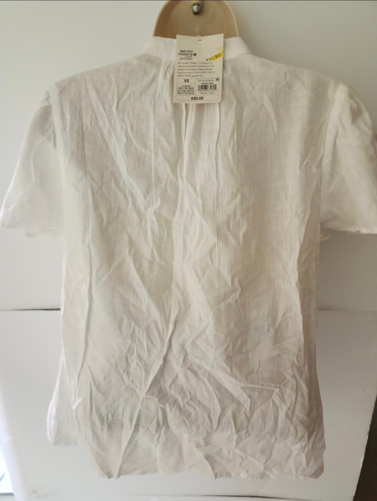 Women's White short sleeve shirt by Knox Rose sz Large - Thumbnail 3