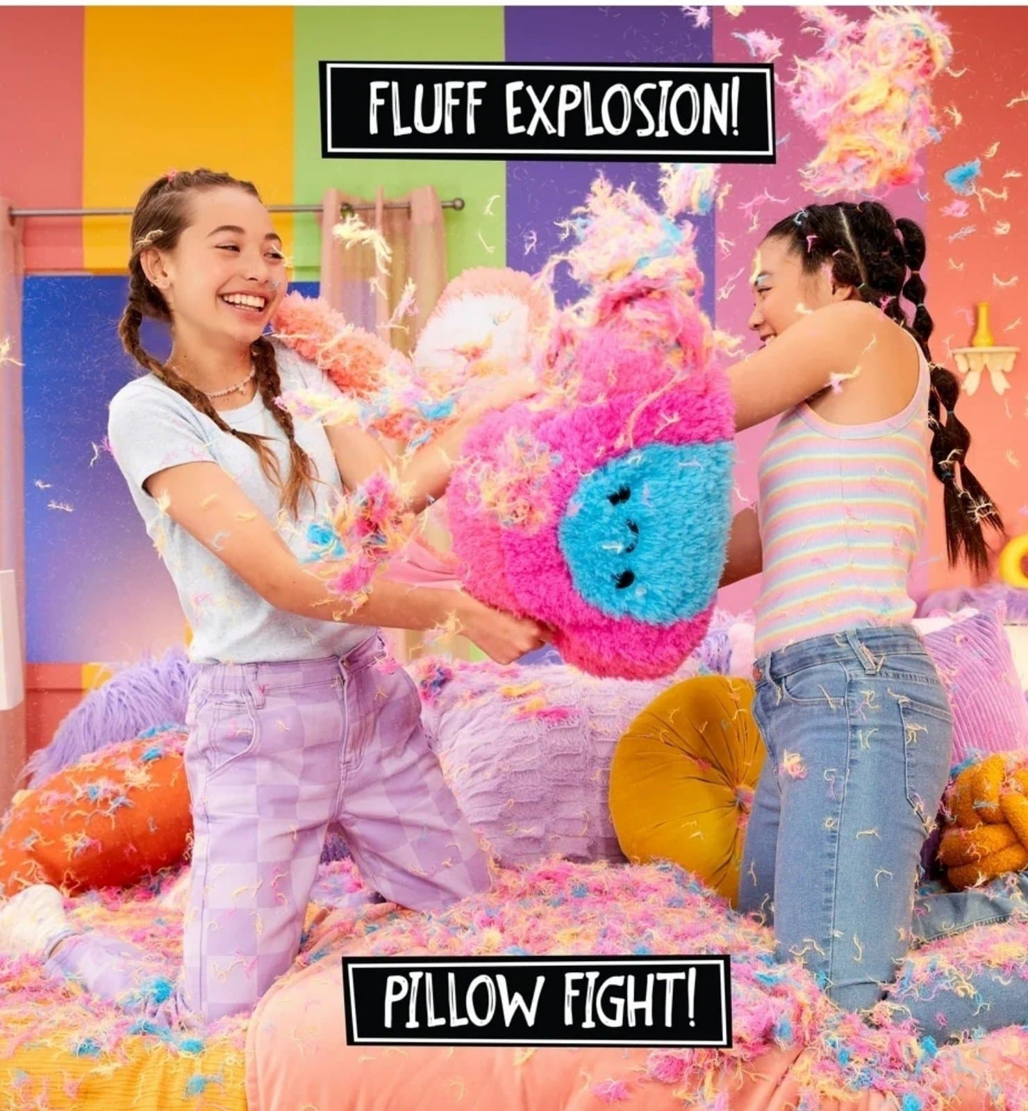 Fluffie Stuffies Plush Pillow Rabbit - Thumbnail 4