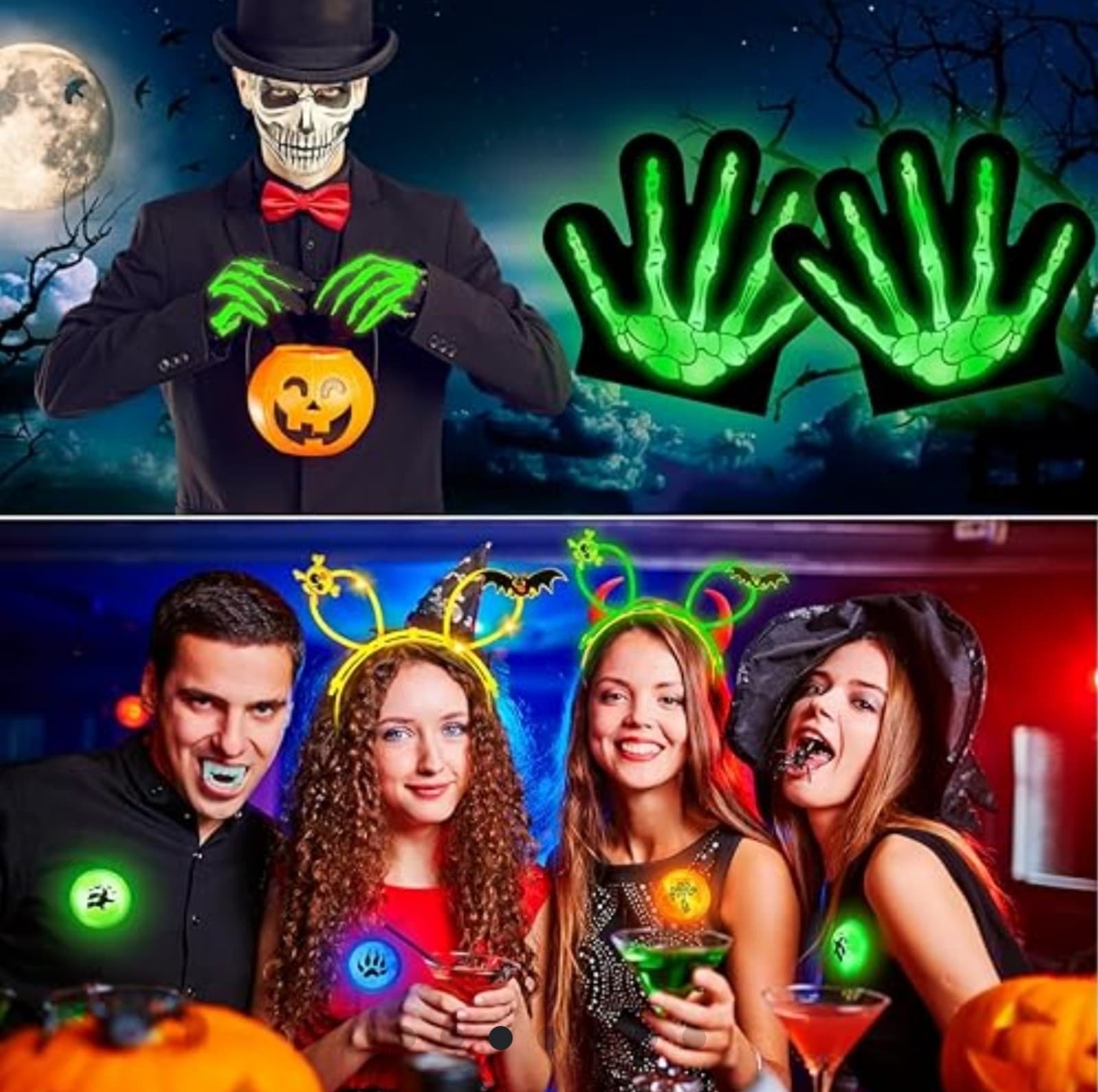 Party Favors Glow Sticks & More - Glow in the Dark Light Up Party Favors 98pcs - Thumbnail 3