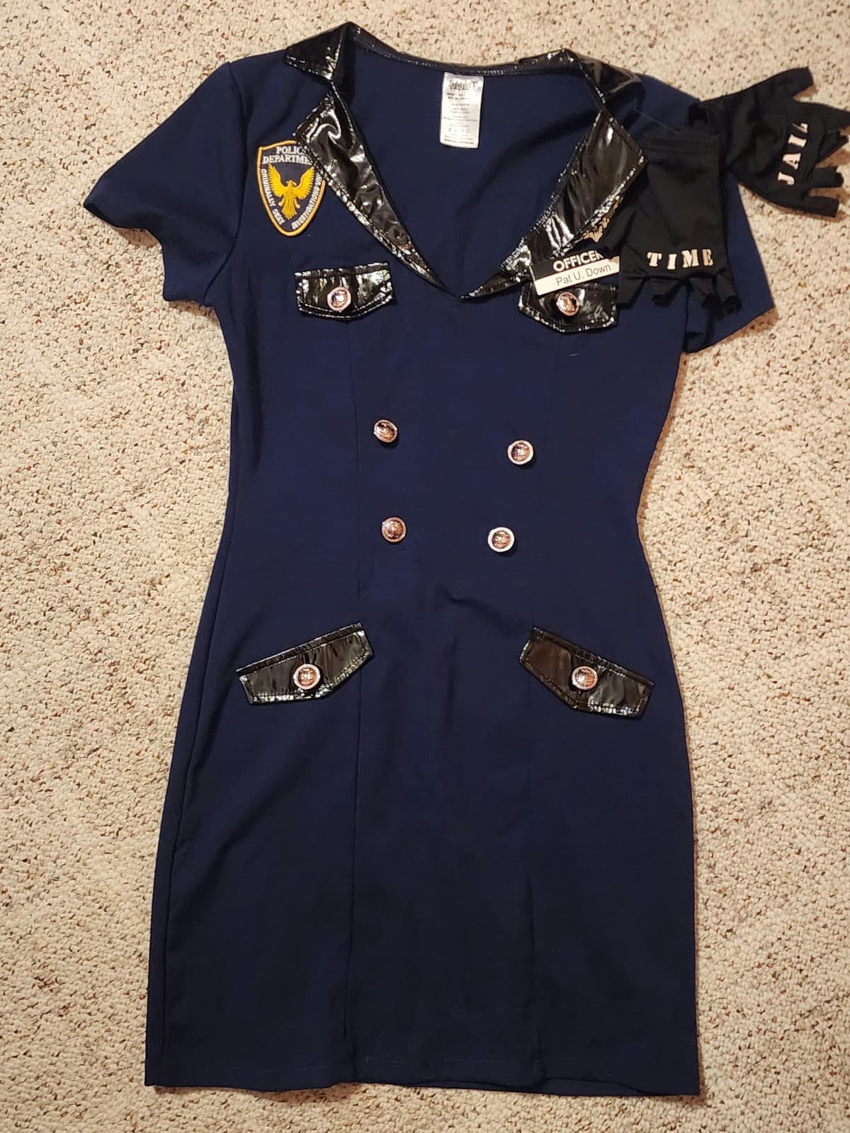 Police Woman 4pc Costume sz Medium - Thumbnail 7