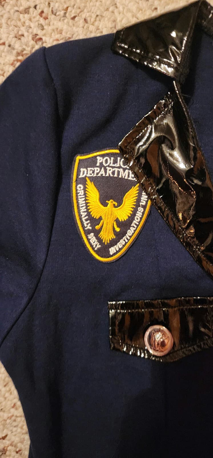 Police Woman 4pc Costume sz Medium - Thumbnail 8