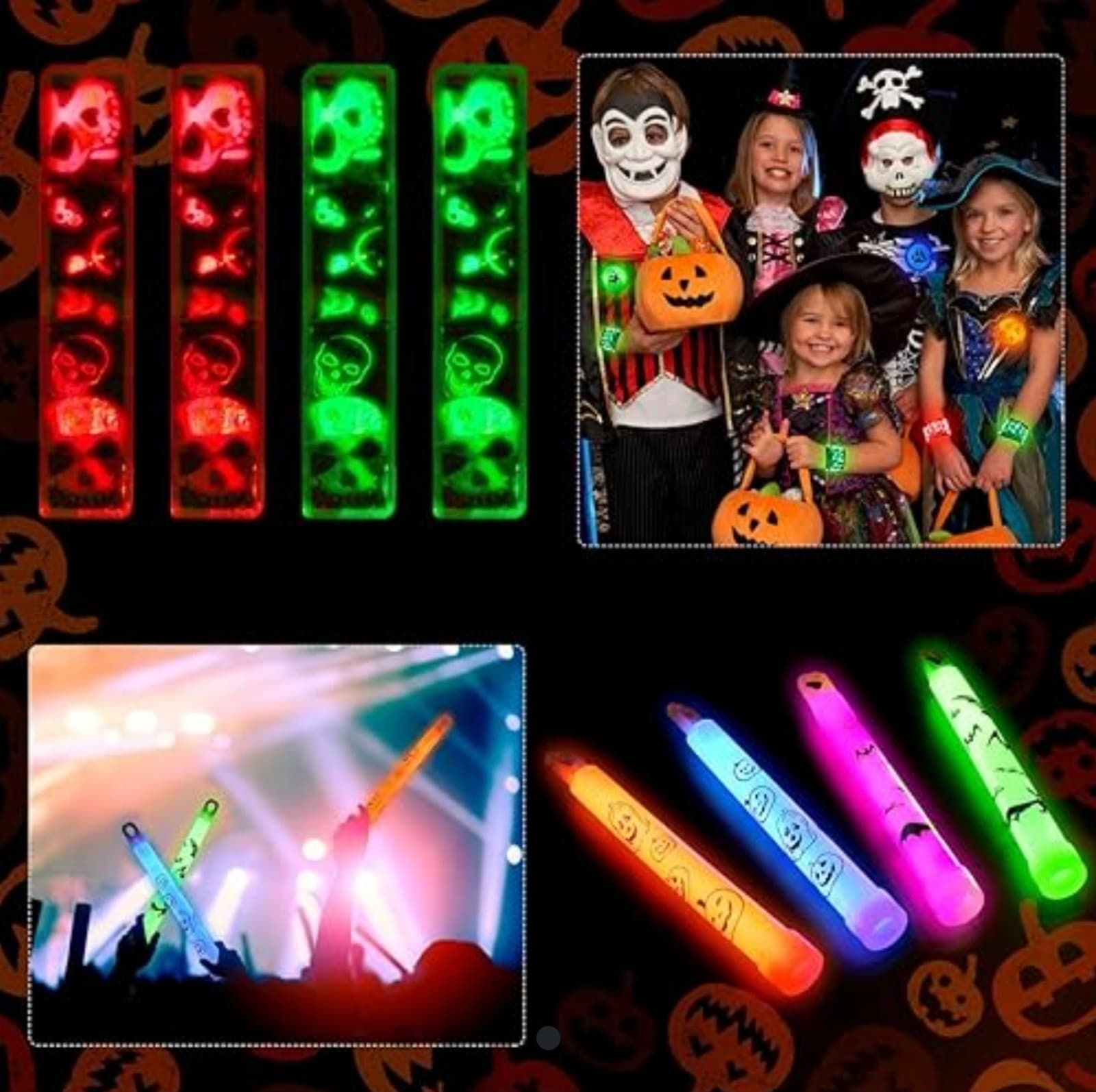 Party Favors Glow Sticks & More - Glow in the Dark Light Up Party Favors 98pcs - Thumbnail 4