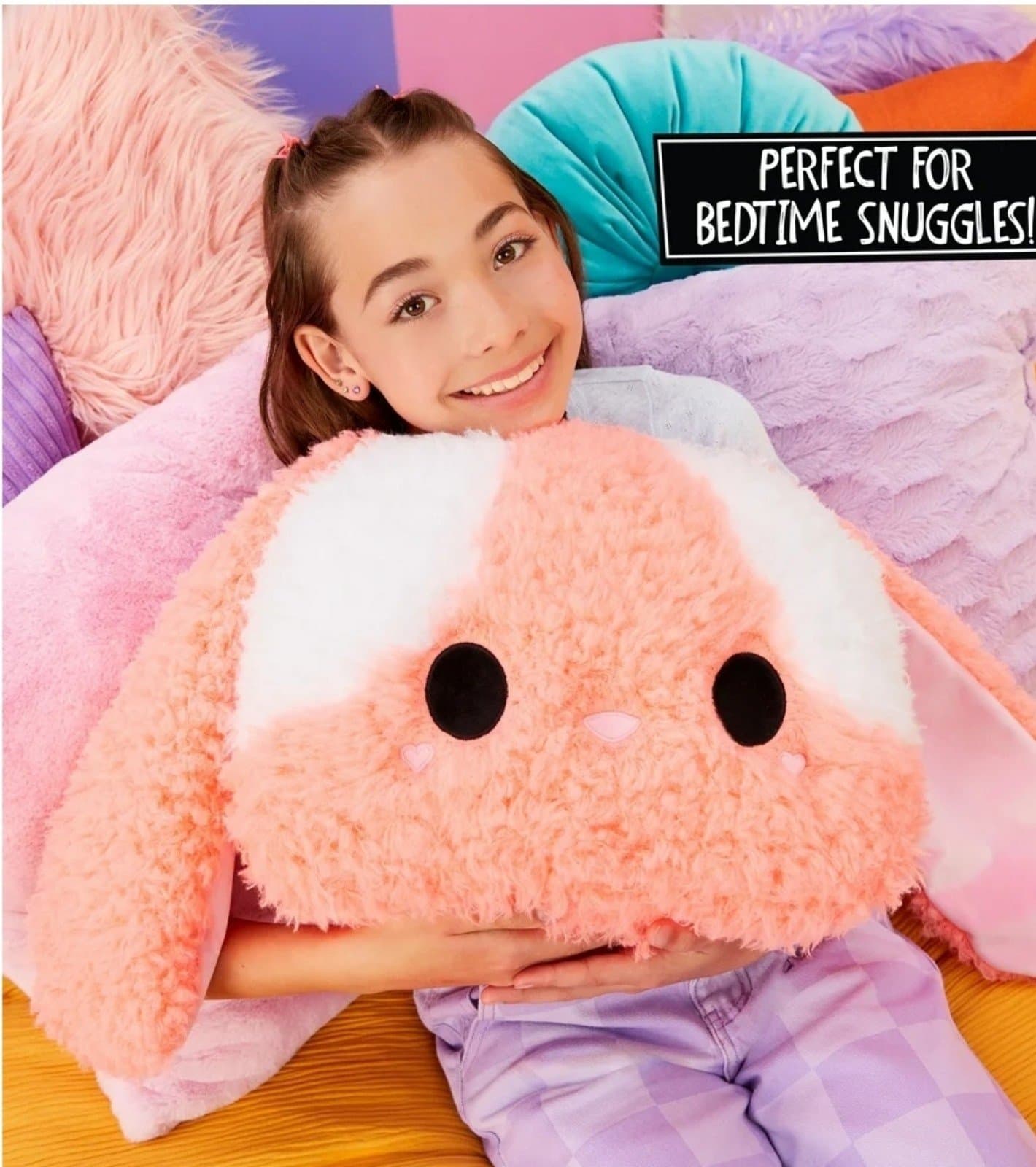 Fluffie Stuffies Plush Pillow Rabbit - Thumbnail 6