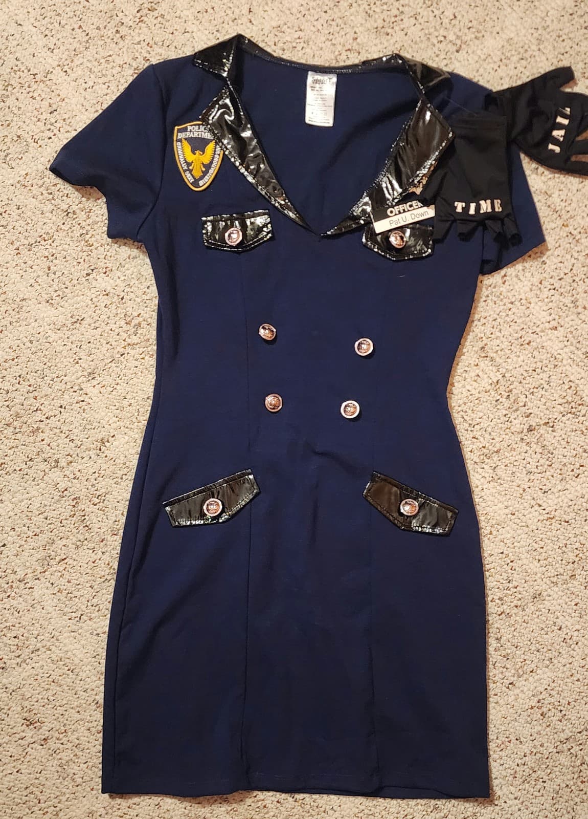 Police Woman 4pc Costume sz Medium - Thumbnail 6