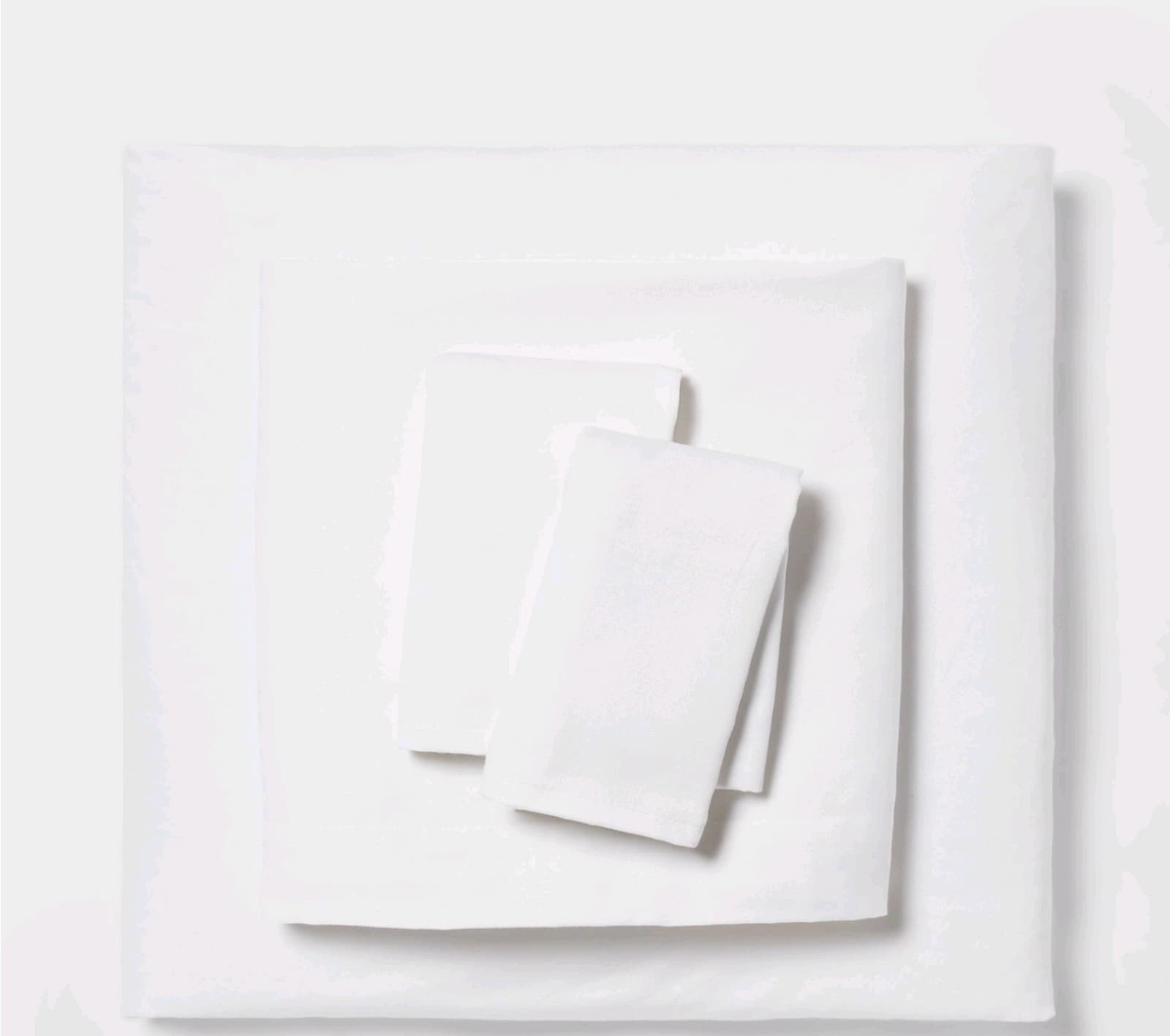 Room Essentials Cotton Blend Easy Care Sateen Sheet Set Twin Size - Image 1