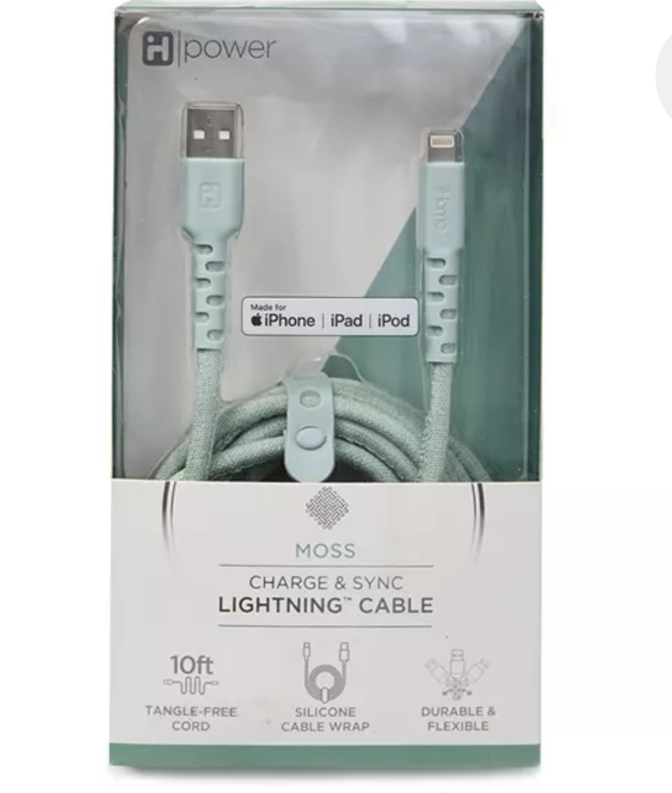 Lightning 10ft Charging Cord Miss Colored by iHome - Image 1