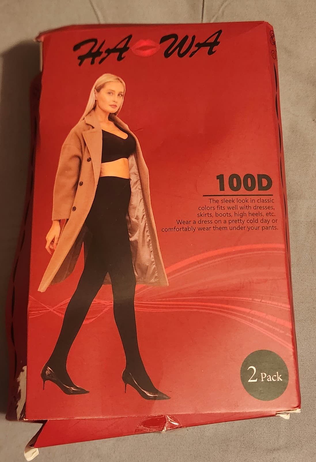 Fleece Lined Shaping, Tummy Control Tights M, Black - Image 1