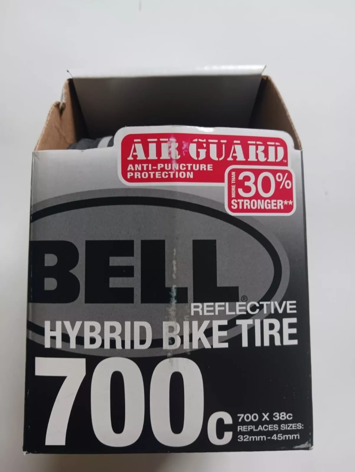 Bell Reflective Hybrid Bike Tire 700c x 38c Air Guard Anti-Puncture NEW - Image 1